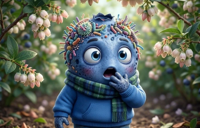 Почему цветки голубики замерзают раньше нуля